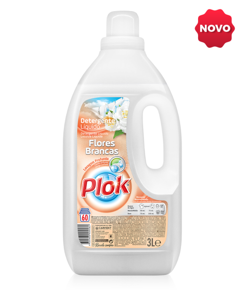 13_PLOK Detergente Liquido Flores Brancas 3L